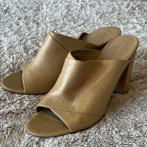 Vince Women's Camel Leather Mules